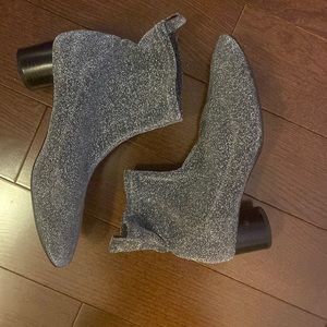 Zara sparkle sock bootie